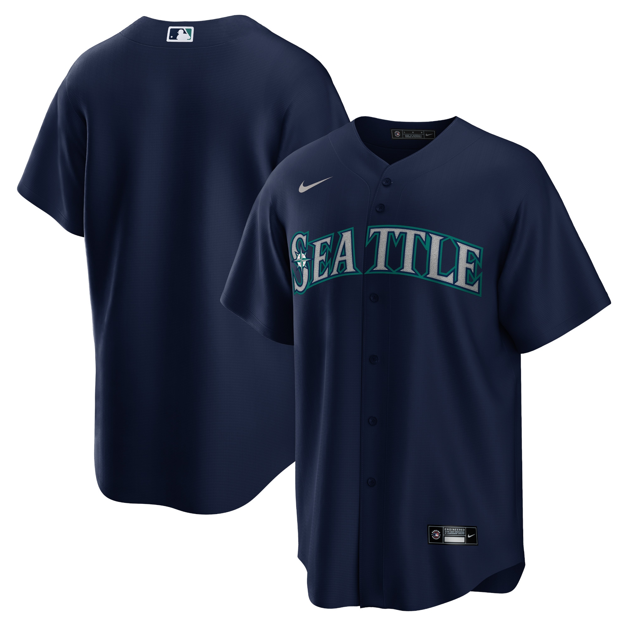 Seattle Mariners Navy Alternate Team MLB Jersey Men's