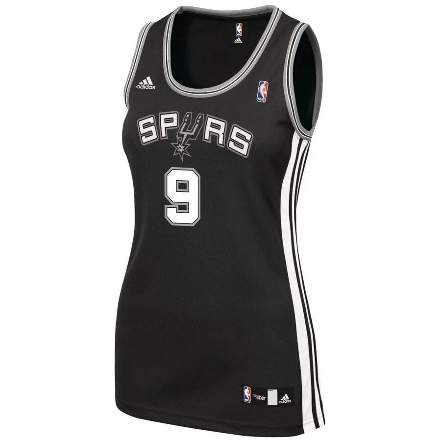 Tony Parker San Antonio Spurs Team Black NBA Jersey Women's