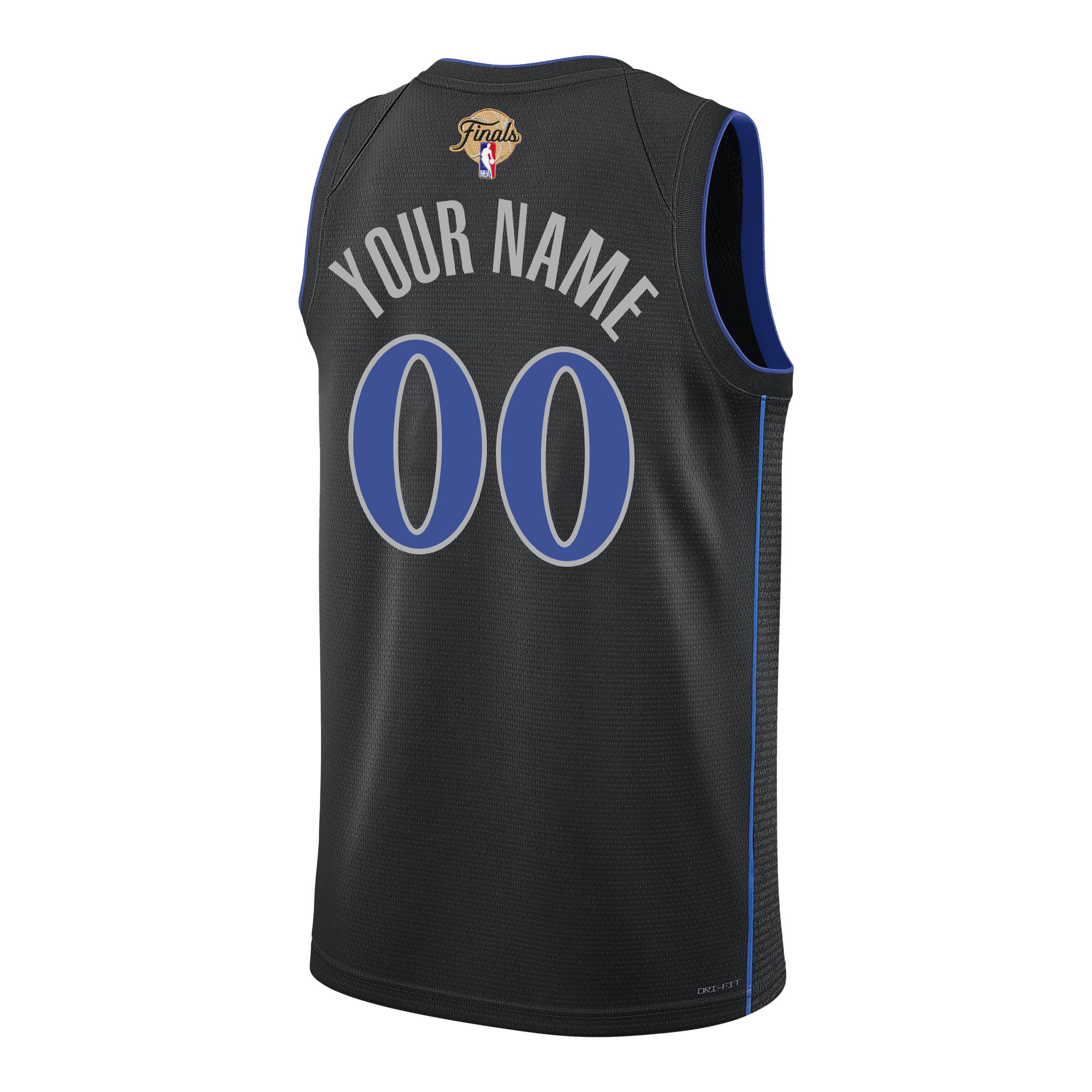Dallas Mavericks 2024 FINALS PATCH Swingman Custom City Edition Black NBA Jersey Men's