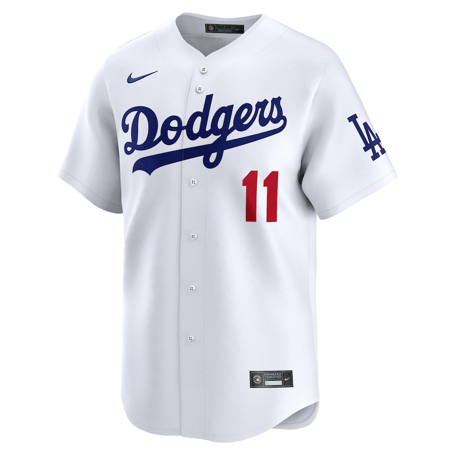 Miguel Rojas 11 Los Angeles Dodgers Home Limited Player White MLB Jersey Men's
