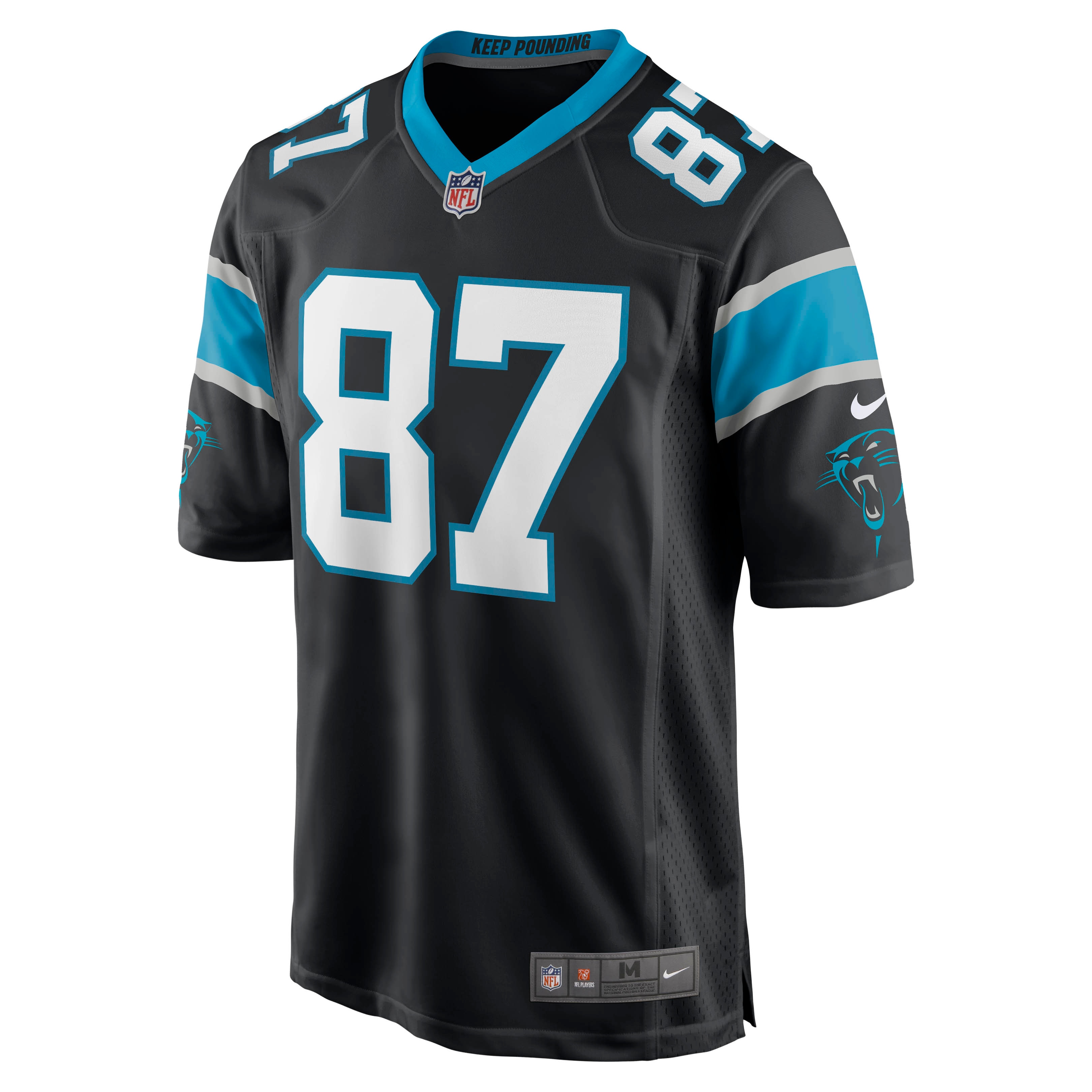 Carolina Panthers Muhsin Muhammad Black Retired Player NFL Jersey Men's
