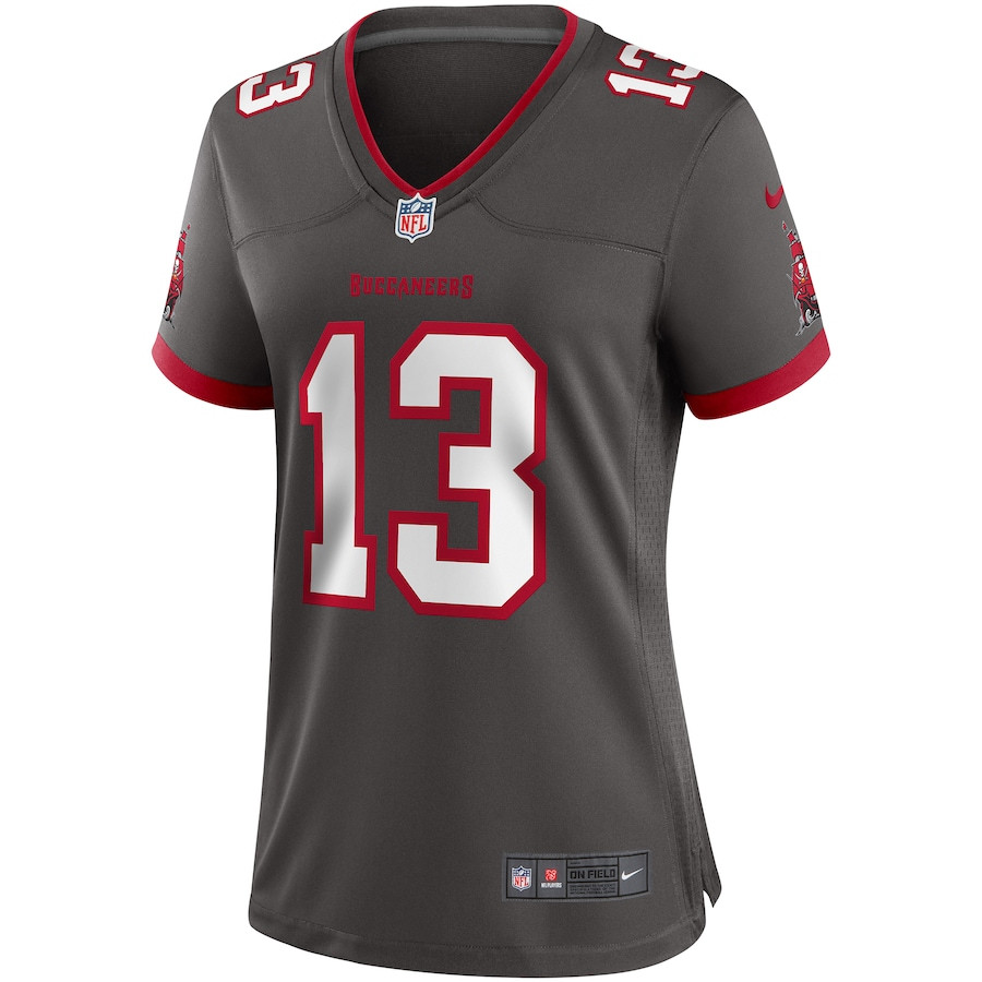 Mike Evans 13 Tampa Bay Buccaneers Alternate Game Pewter NFL Jersey Women's