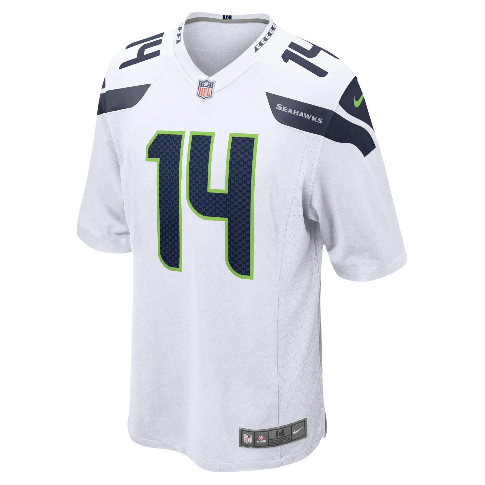 Seattle Seahawks DK Metcalf White Game NFL Jersey Men's
