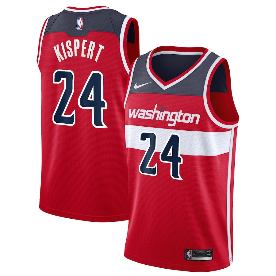 Corey Kispert 24 Washington Wizard Unisex Swingman Icon Edition Red NBA Jersey Unisex