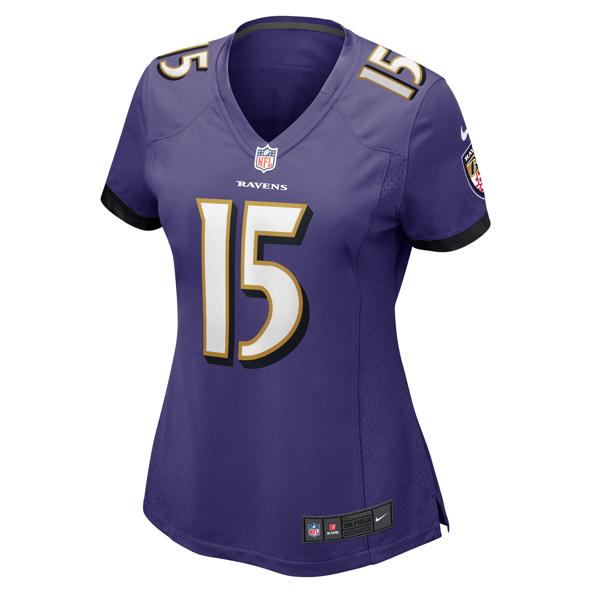 Baltimore Ravens Nelson Agholor Purple Game NFL Jersey Women's