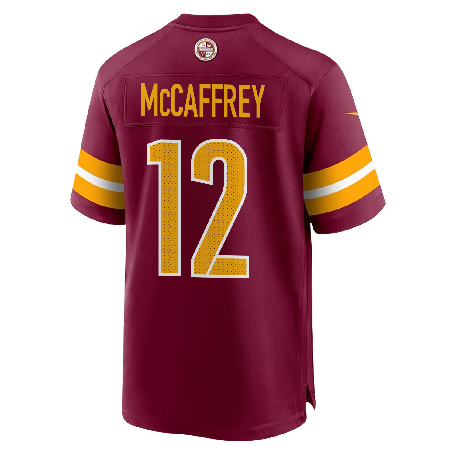 Luke McCaffrey 12 Washington Commanders Super Bowl LIX New Orleans A Symphony of Sport' EMBROIDERED Game Burgundy NFL Jersey Men's