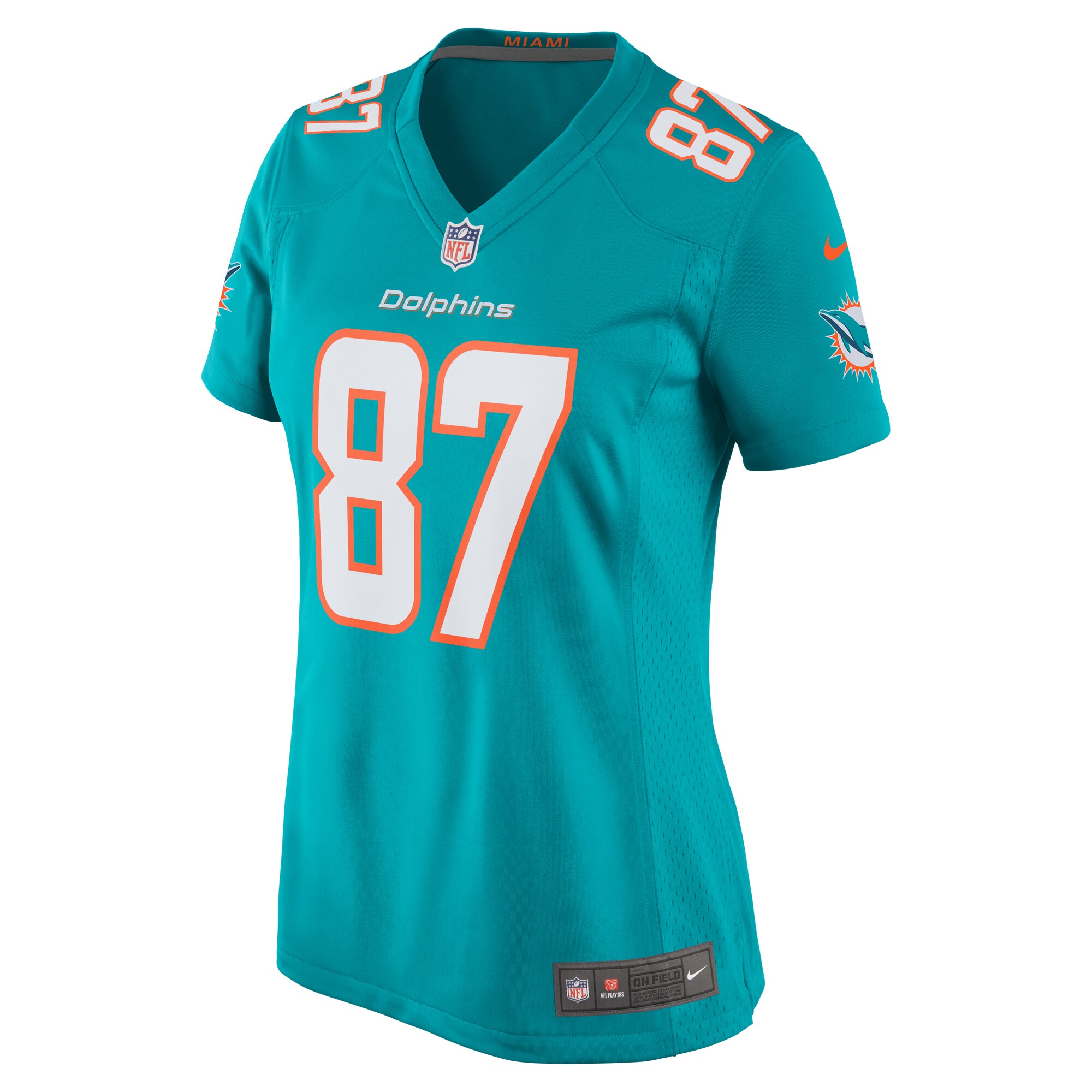 Miami Dolphins Freddie Swain Aqua Game NFL Jersey Women's