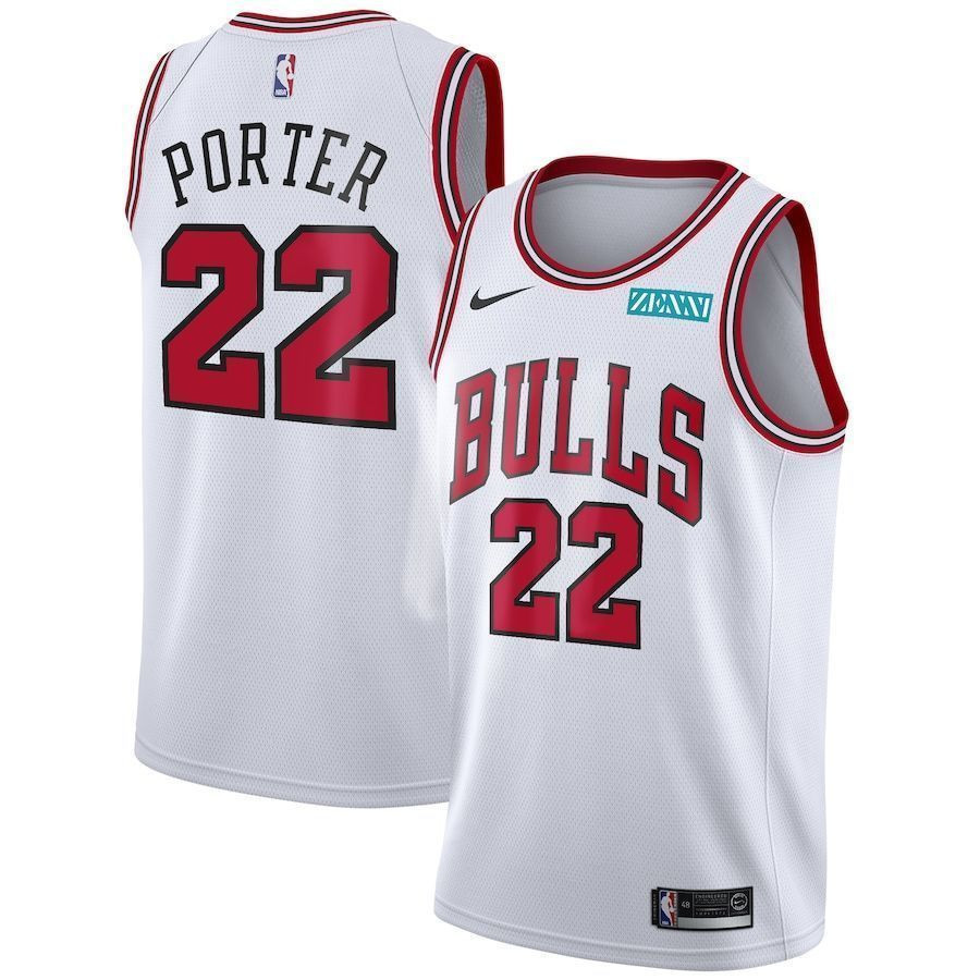 Chicago Bulls 22 Otto Porter Jr. Association Swingman White NBA Jersey Men's