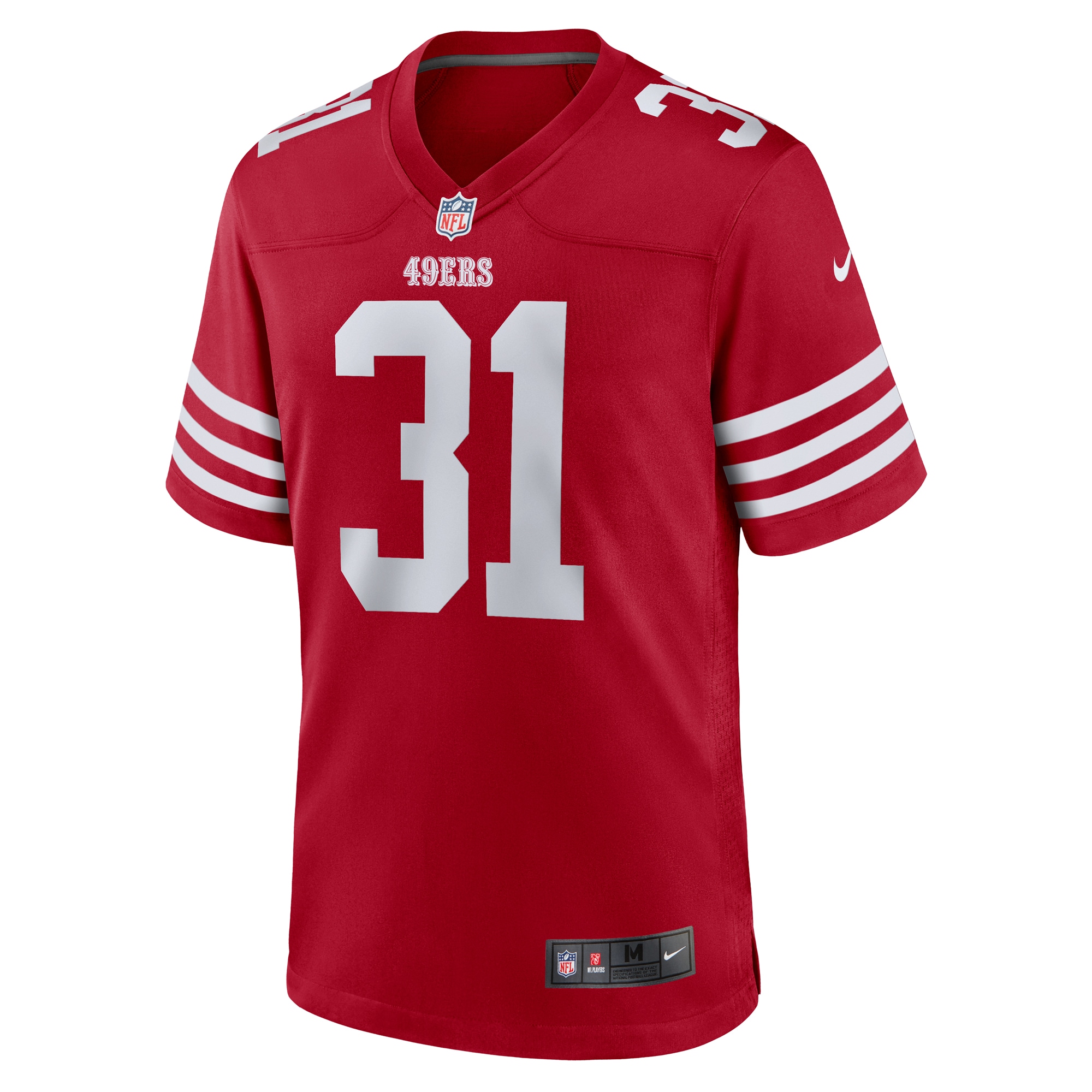 San Francisco 49ers Isaac Guerendo Scarlet Game NFL Jersey Men's