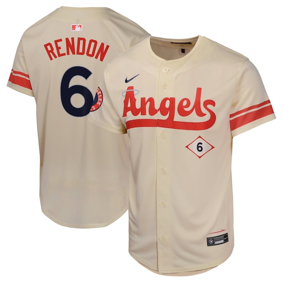 Anthony Rendon 6 Los Angeles Angels City Connect Limited Cream MLB Jersey Youth