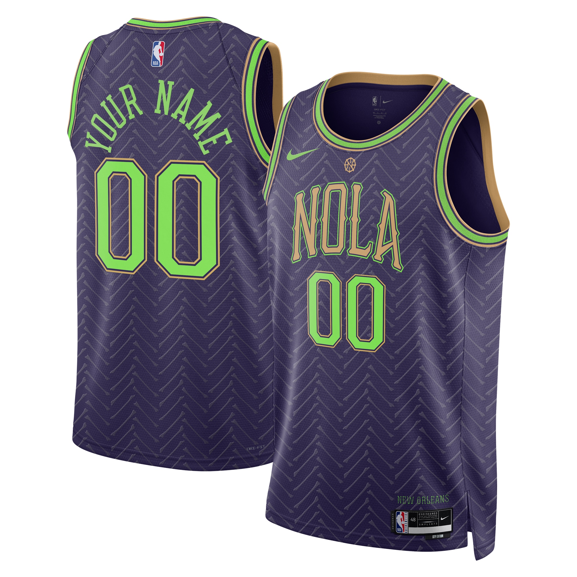 New Orleans Pelicans City Edition Swingman 2024 Custom Unisex NBA Jersey Unisex