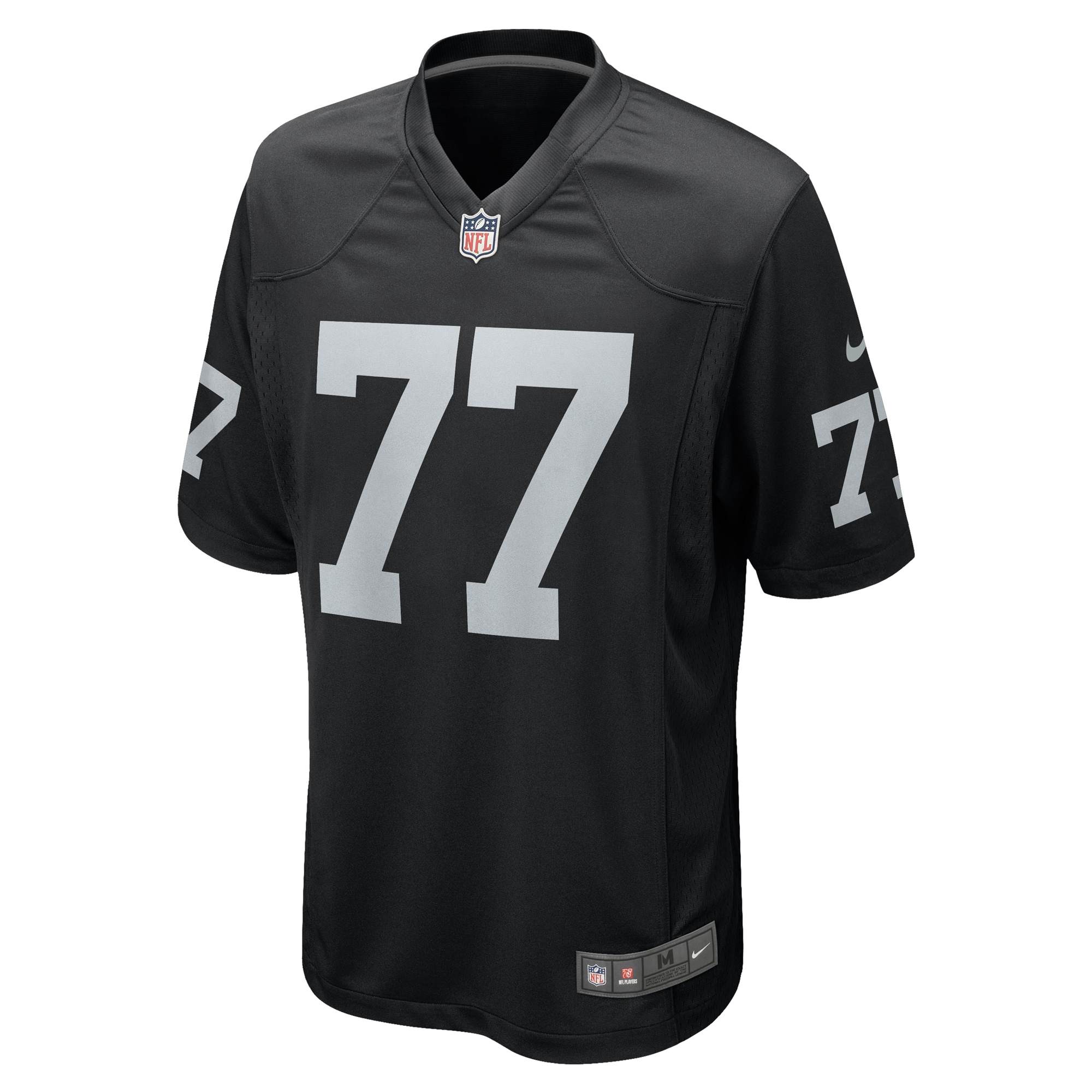 Las Vegas Raiders Thayer Munford Jr. Black Team Game NFL Jersey Men's