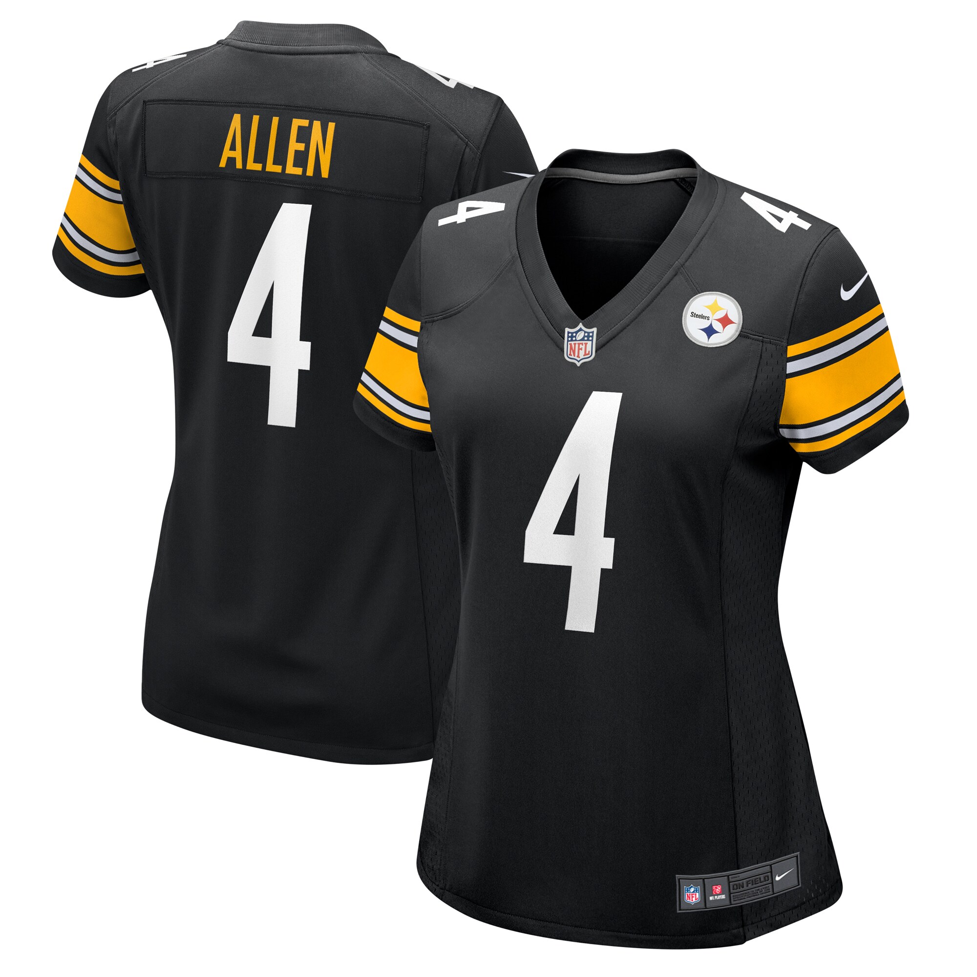 Pittsburgh Steelers Kyle Allen Black Game NFL Jersey Women's