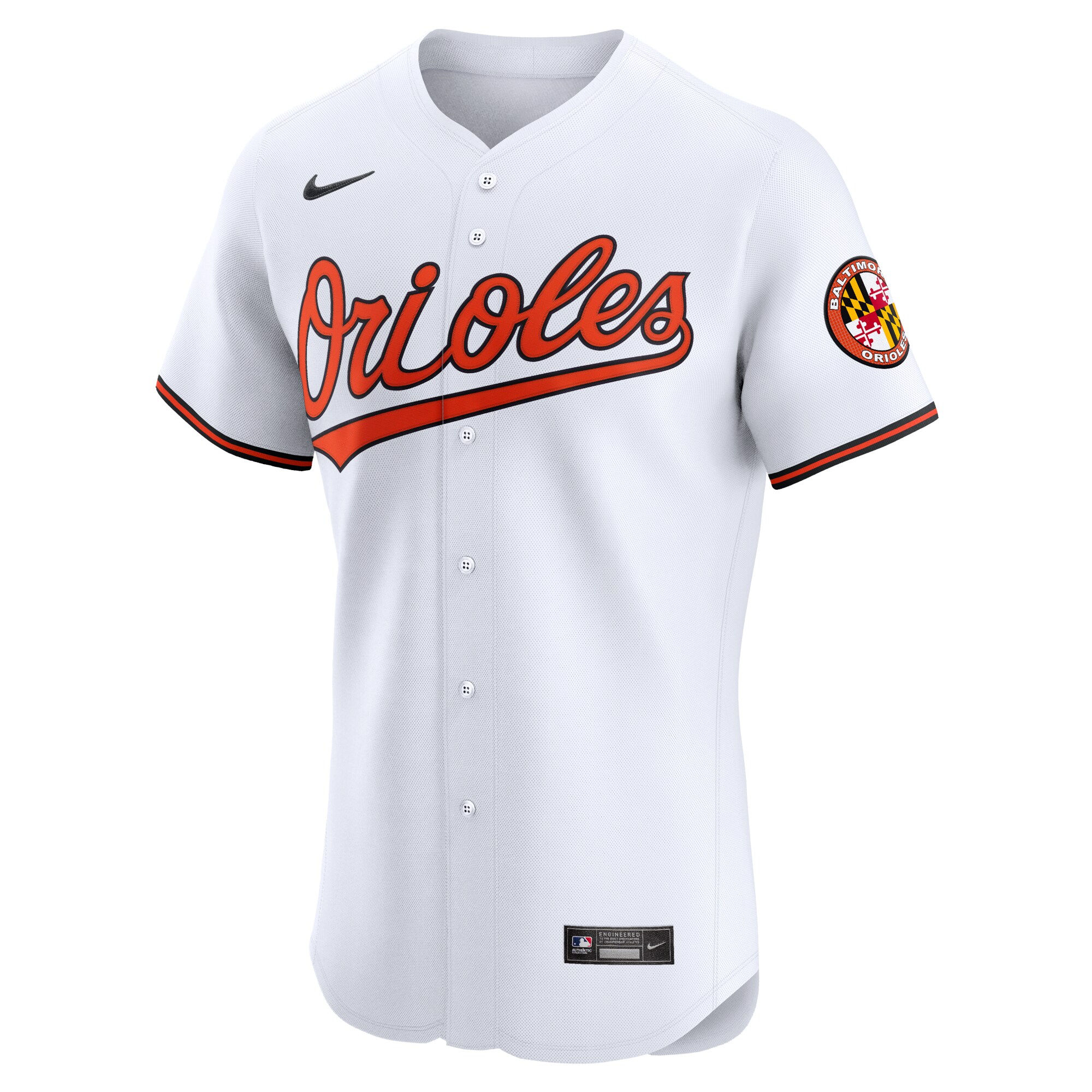 Baltimore Orioles White Home Elite MLB Jersey Men's