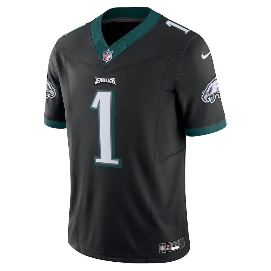 Jalen Hurts 1 Philadelphia Eagles Vapor F.U.S.E. Limited Black NFL Jersey Men's