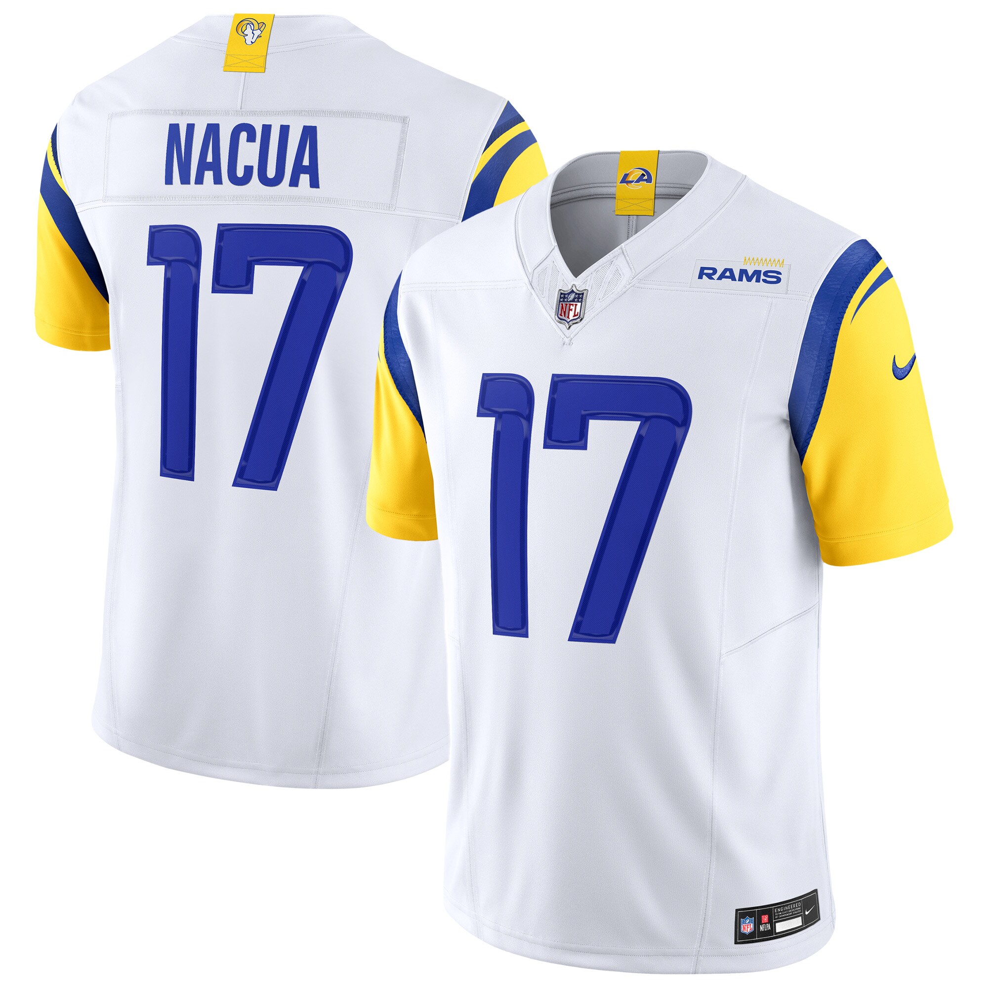 Los Angeles Rams Puka Nacua White Vapor F.U.S.E. Limited NFL Jersey Men's