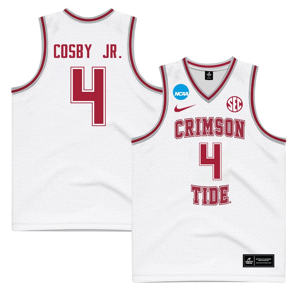 Davin Cosby Jr. 4 Alabama Crimson Tide 2024 White Unisex NCAA Jersey Unisex