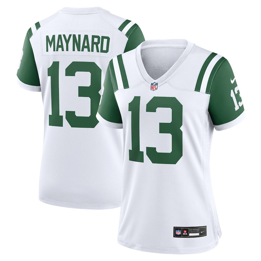 Don Maynard 13 New York Jets Classic Alternate Retired Player Game White NFL Jersey Women's