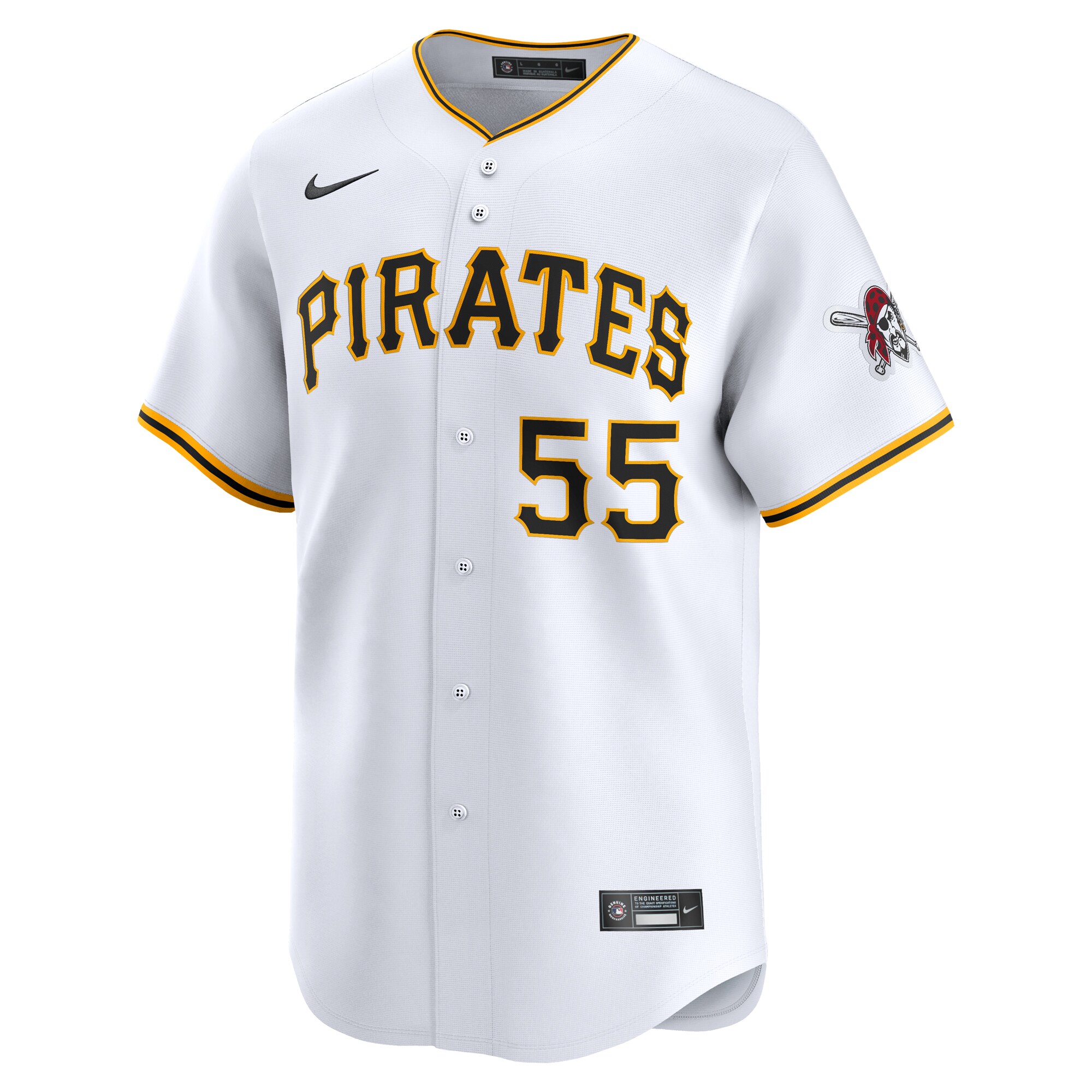 Pittsburgh Pirates Jason Delay White Home Limited Player MLB Jersey Men's