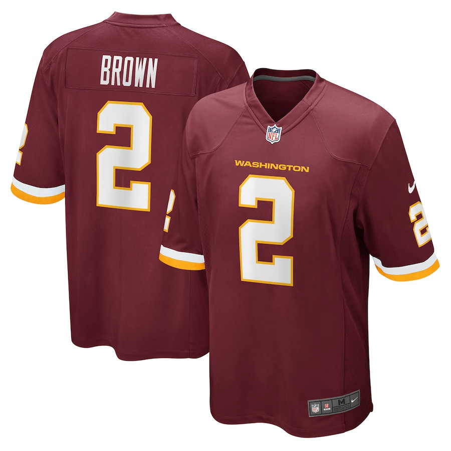 Dyami Brown 2 Washington Commanders Team Game Burgundy NFL Jersey Men's
