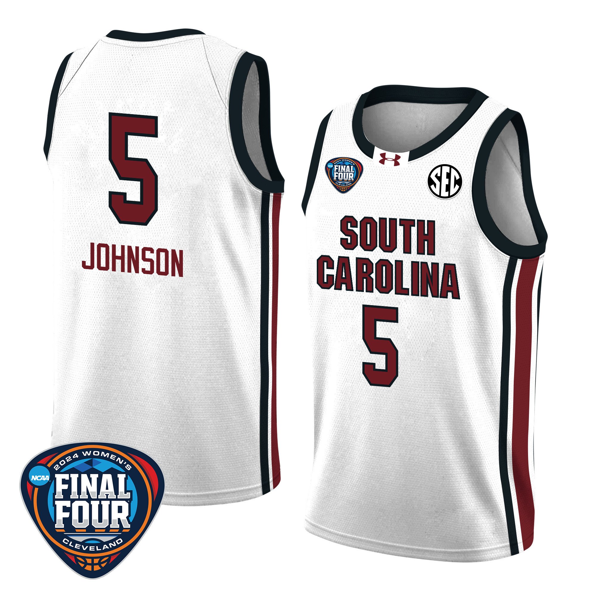 Tessa Johnson 5 South Carolina 2024 Final Four Patch Unisex NCAA Jersey Unisex