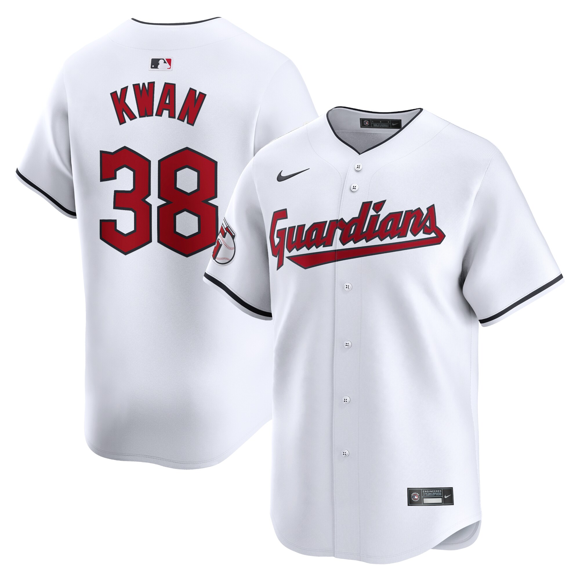 Cleveland Guardians Steven Kwan White Home Limited Player MLB Jersey Men's
