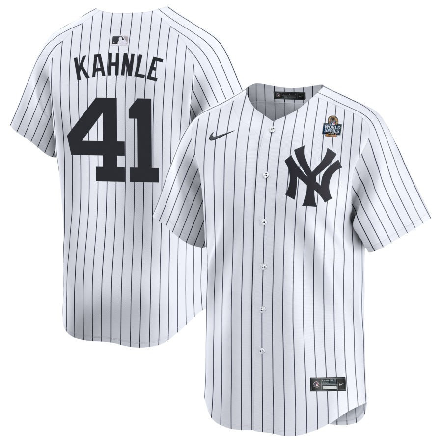 Tommy Kahnle 41 New York Yankees 2024 World Series Home Limited Player White MLB Jersey Men's