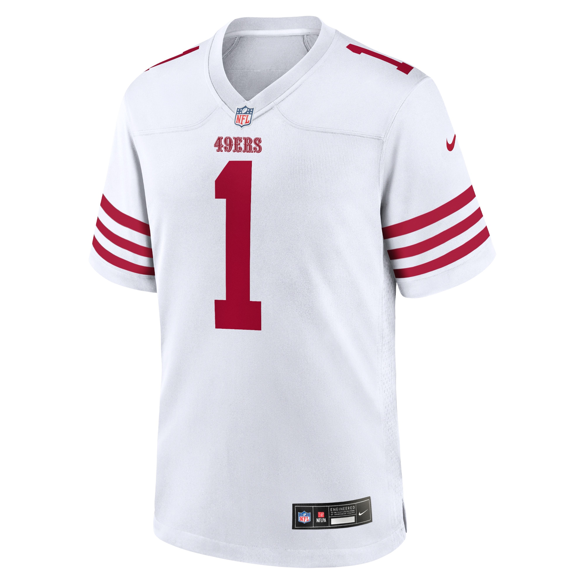 San Francisco 49ers Deebo Samuel Sr White Game NFL Jersey Men's