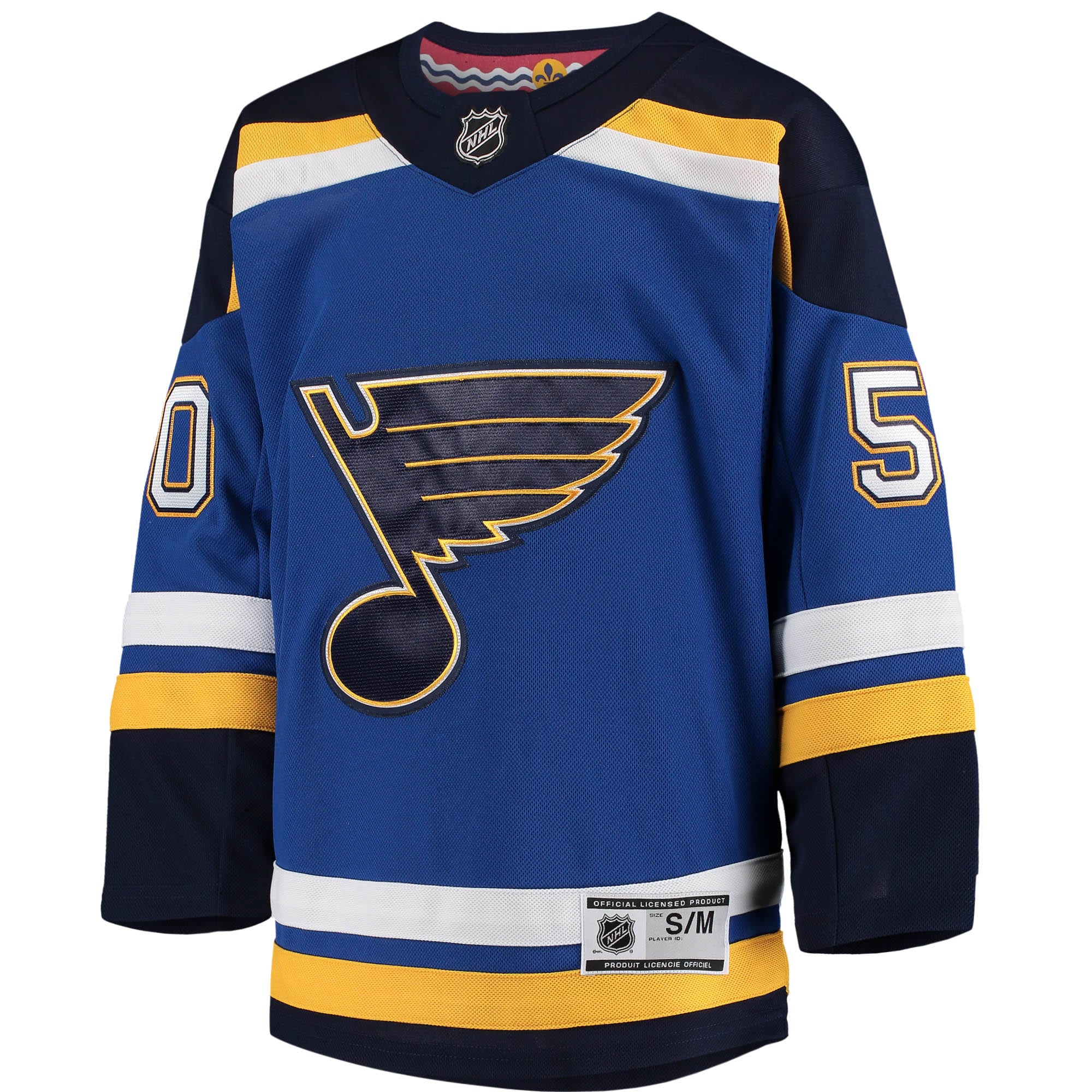St. Louis Blues Jordan Binnington Blue Home Premier Player NHL Jersey Youth