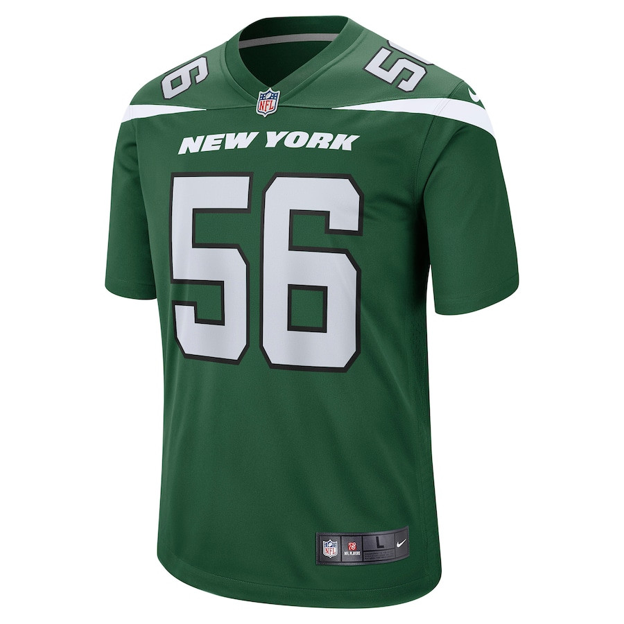 Quincy Williams 56 New York Jets Game Gotham Green NFL Jersey Men's