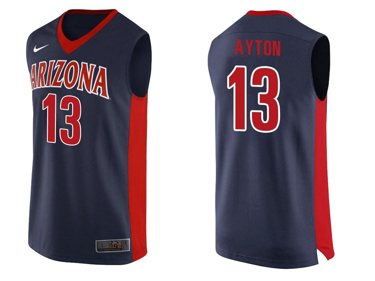 DeAndre Ayton 13 Arizona Wildcats Navy The Best Combos NCAA Jersey Men's