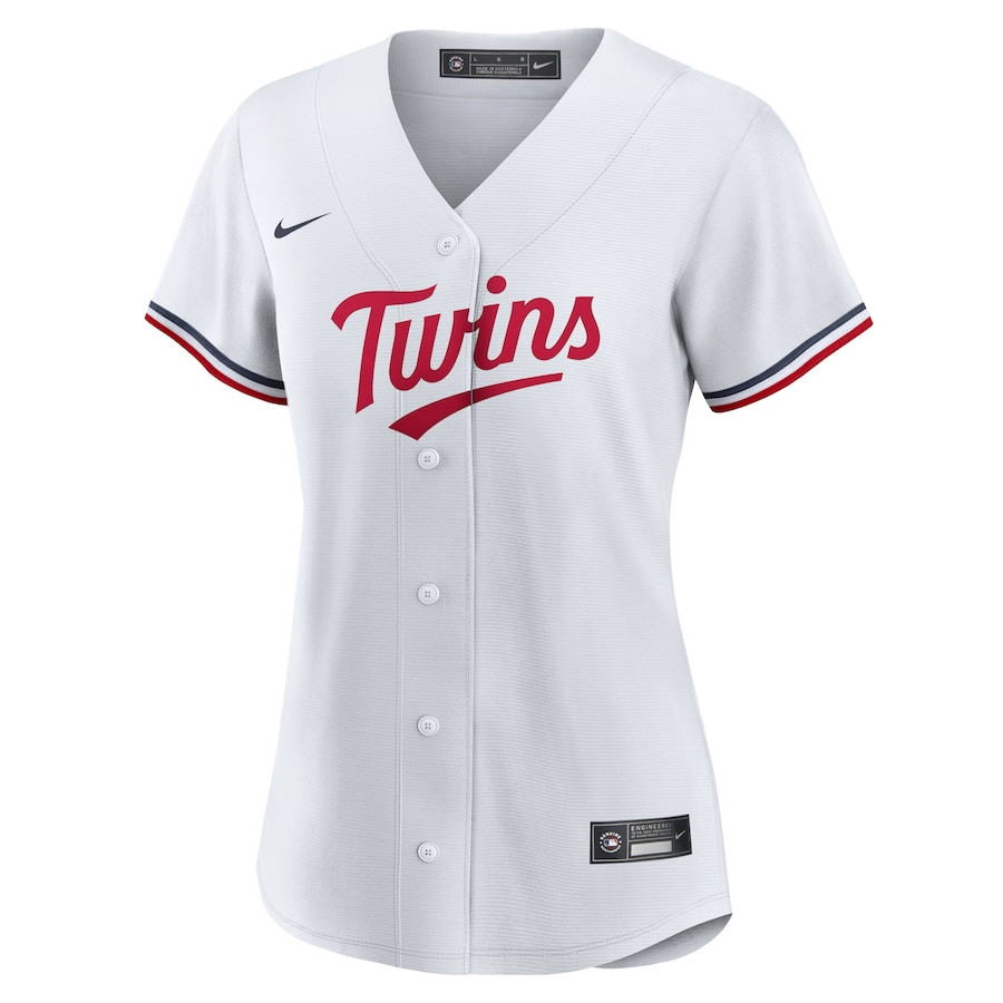 Carlos Correa 4 Minnesota Twins Team Logo Home White MLB Jersey Women's