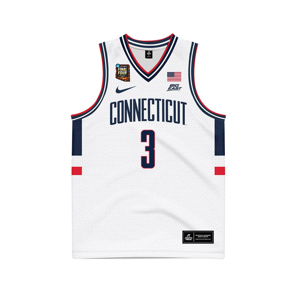 Jaylin Stewart 3 UConn Huskies 2024 Final Four Patch Unisex NCAA Jersey Unisex