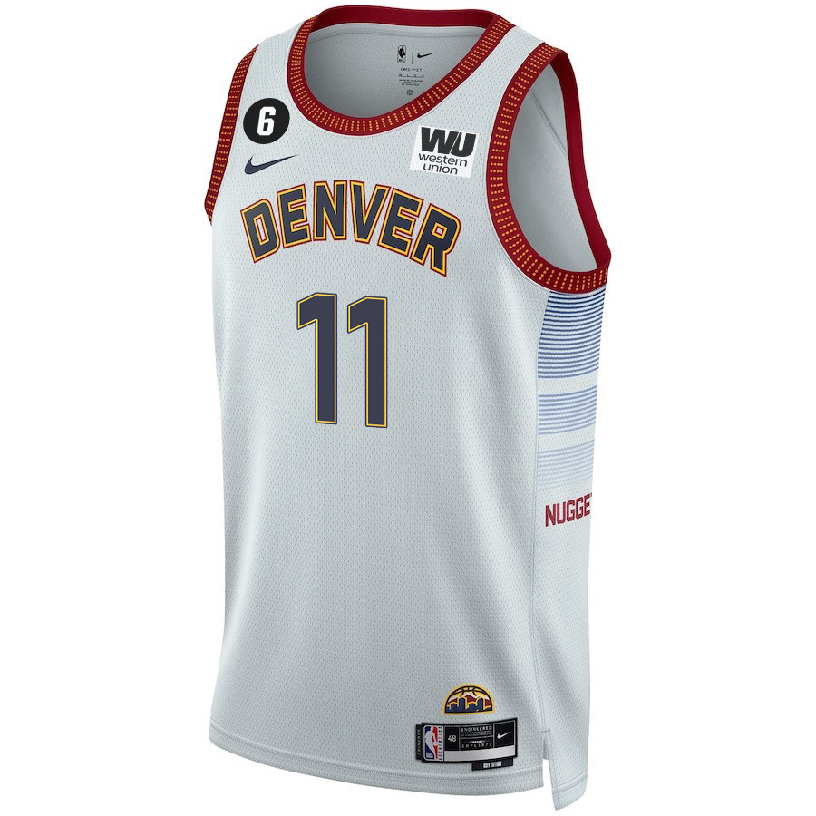 Bruce Brown 11 Denver Nuggets Final Champions 2023 Swingma White NBA Jersey Youth