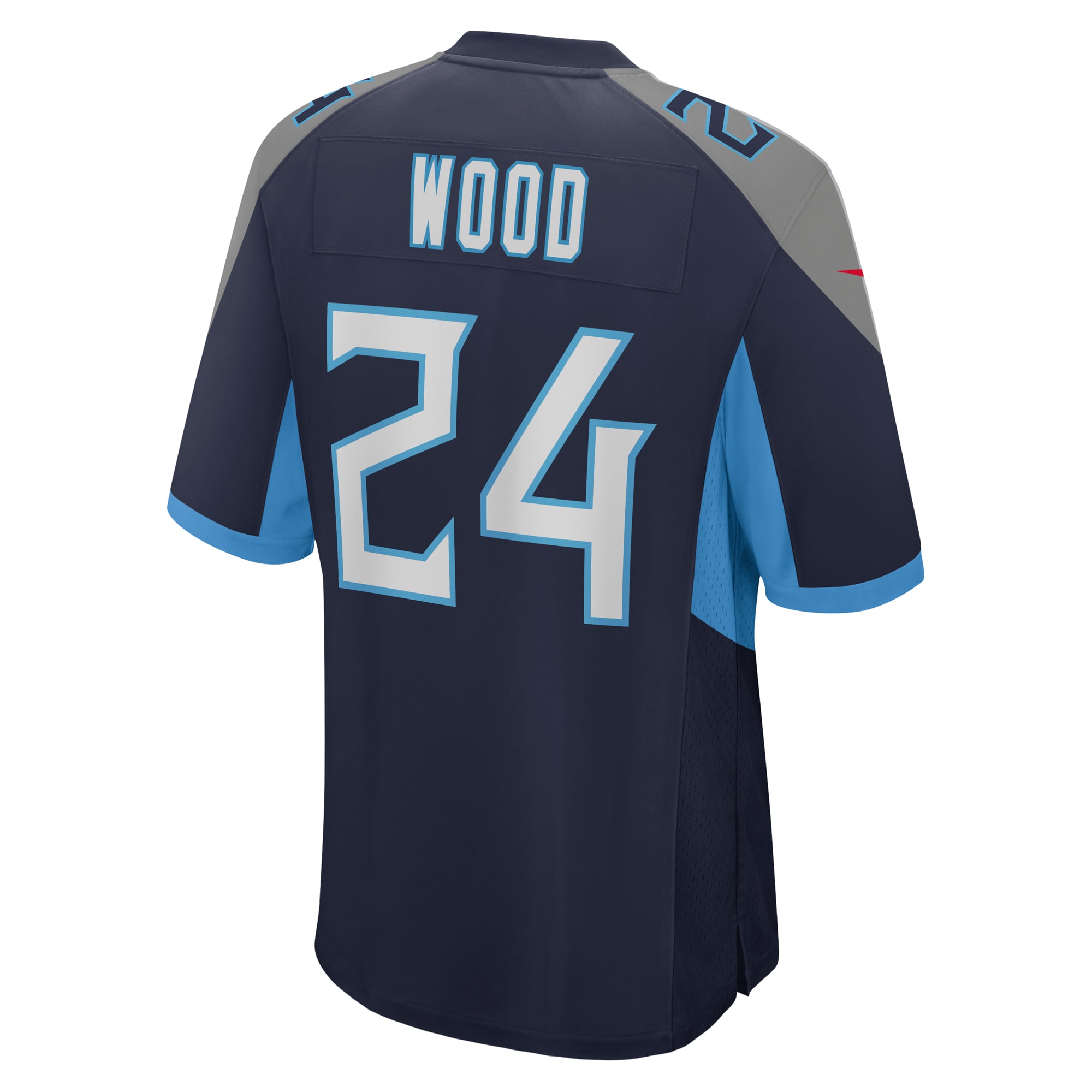 Tennessee Titans Julius Wood Navy Game NFL Jersey Men's