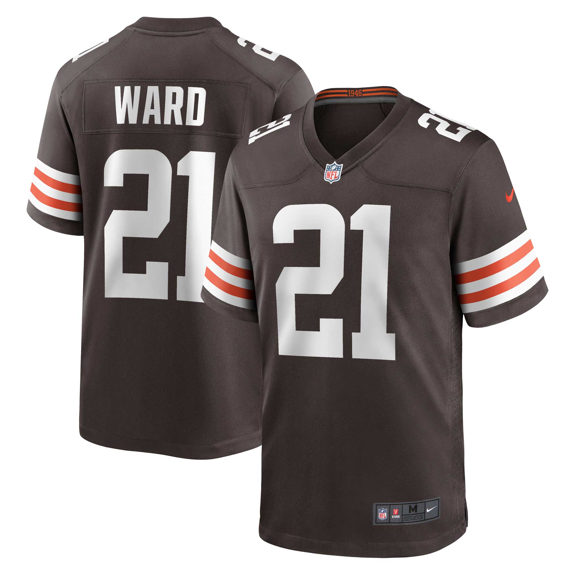 Cleveland Browns Denzel Ward Brown Game NFL Jersey Men's
