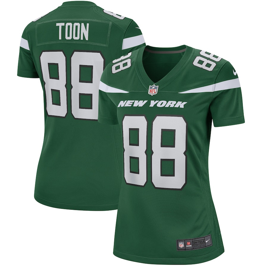 Al Toon 88 New York Jets Game Retired Gotham Green NFL Jersey Women's