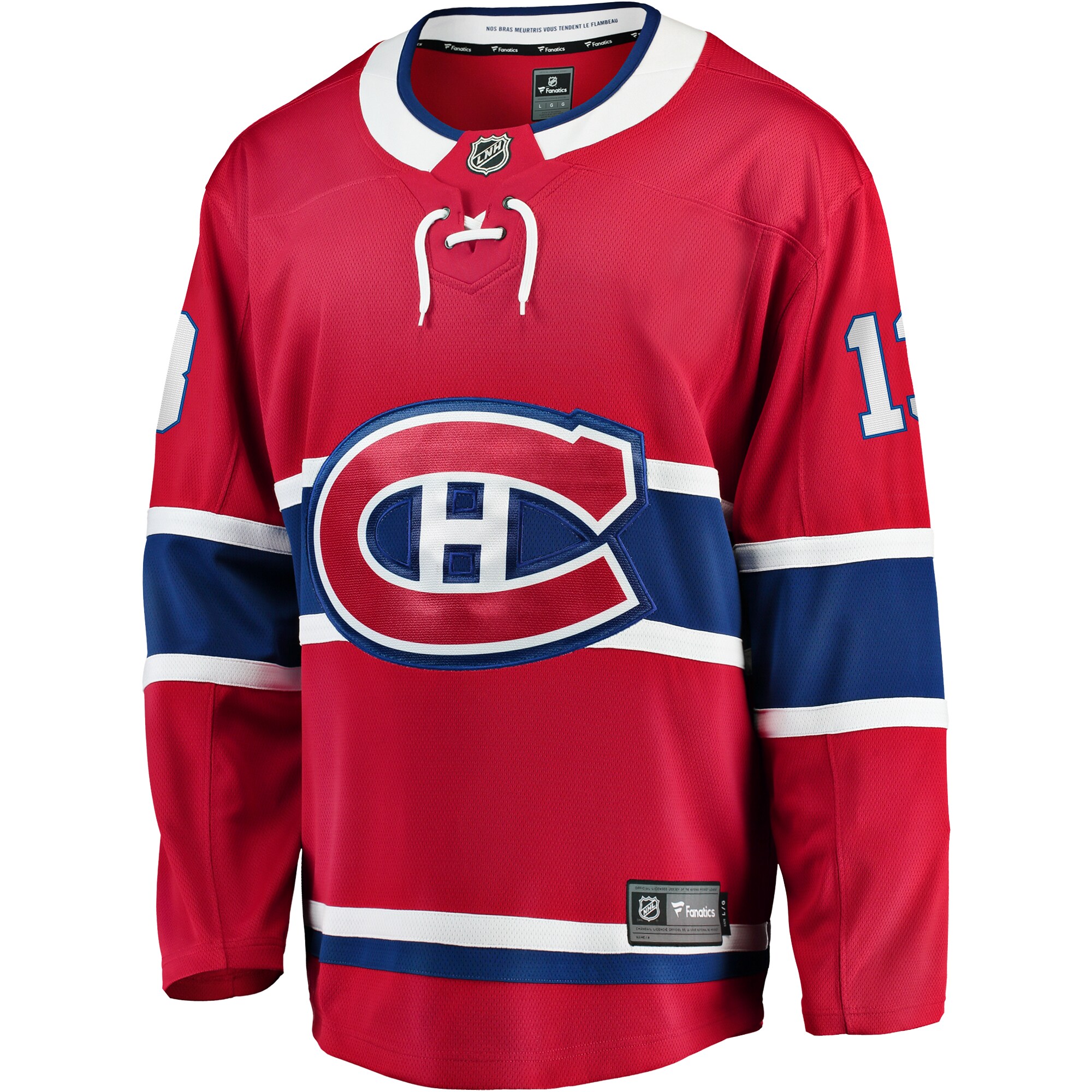 Montreal Canadiens Cole Caufield Red Home Premier Breakaway Player NHL Jersey Men's