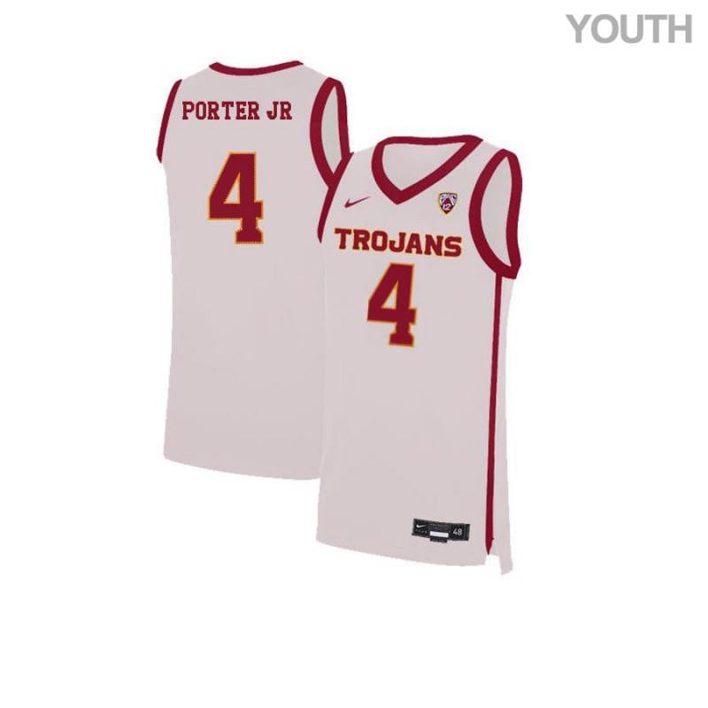 4 Kevin Porter J White Elite USC Trojans NCAA Jersey Youth