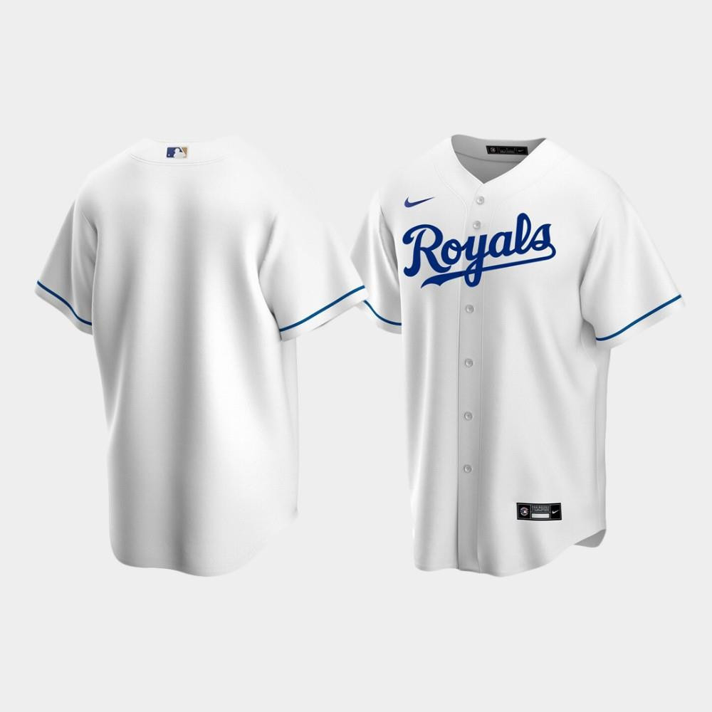 Kansas City Royals White Home MLB Jersey Men's