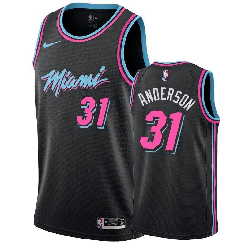 Miami Heat Ryan Anderson 31 City Black NBA Jersey Men's