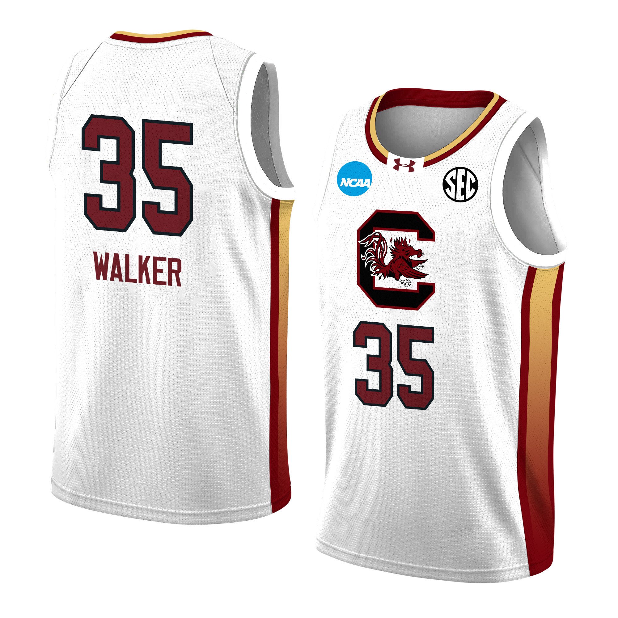 Sakima Walker 35 South Carolina 2024 White Unisex NCAA Jersey Unisex