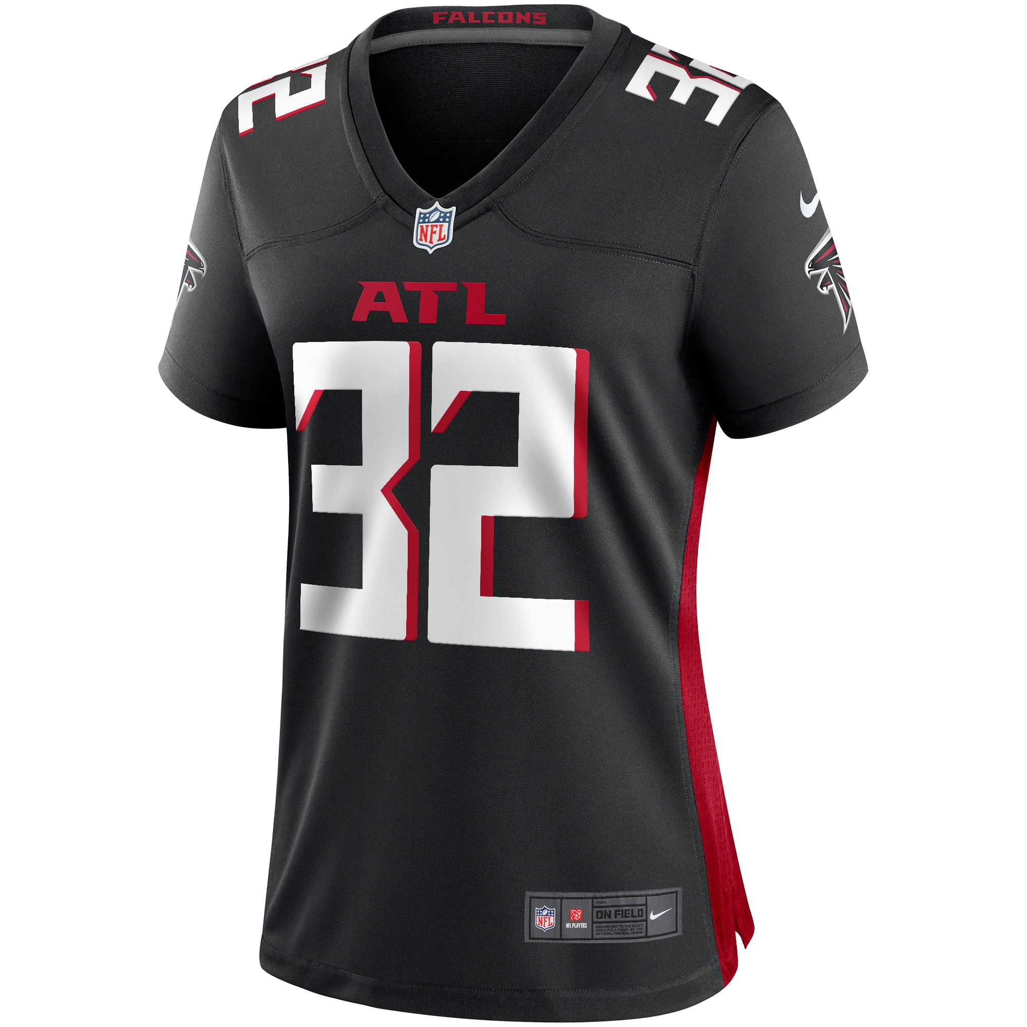 Atlanta Falcons Jamal Anderson Black Game Retired Player NFL Jersey Women's