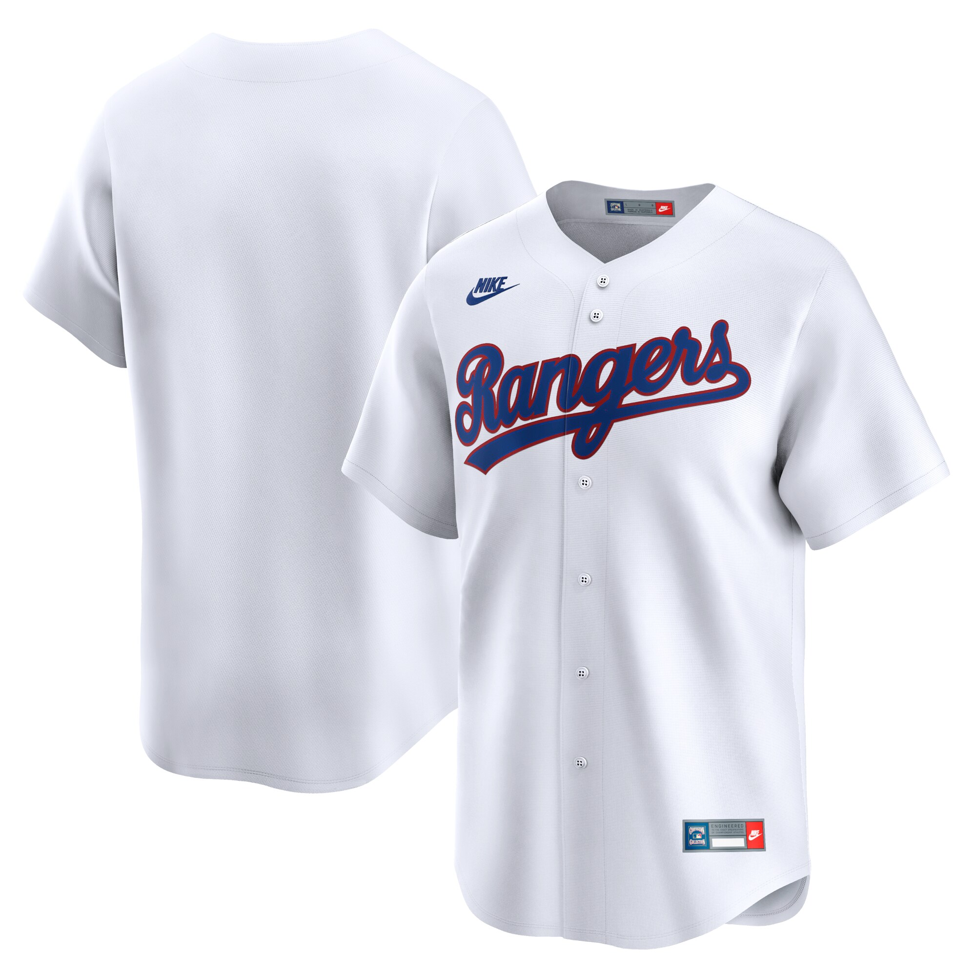 Texas Rangers White Cooperstown Collection Limited MLB Jersey Men's