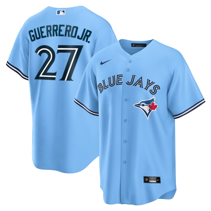 Vladimir Guerrero Jr. 27 Toronto Blue Jays Alternate Powder Blue MLB Jersey Men's