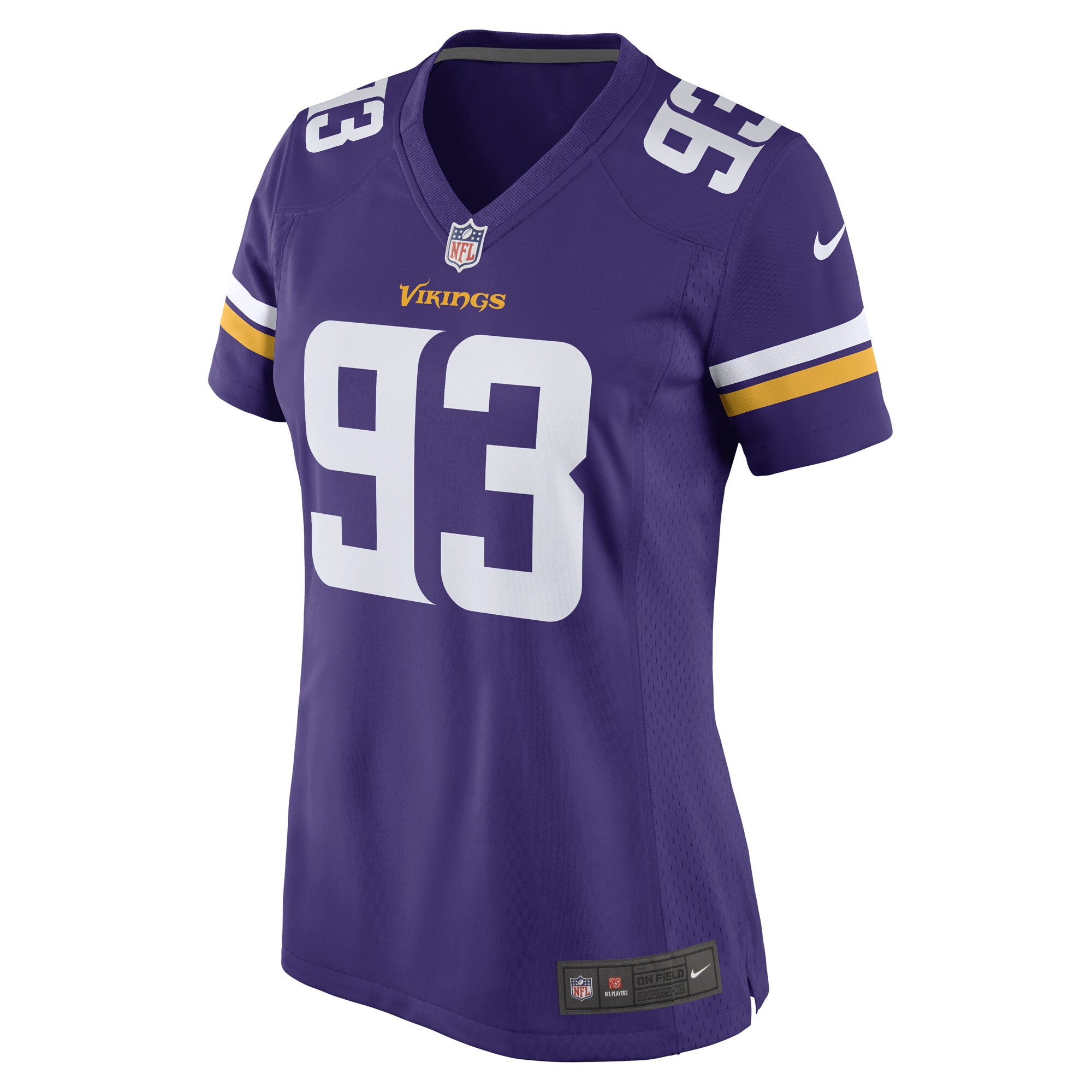 Minnesota Vikings Jonathan Bullard Purple Game Player NFL Jersey Women's