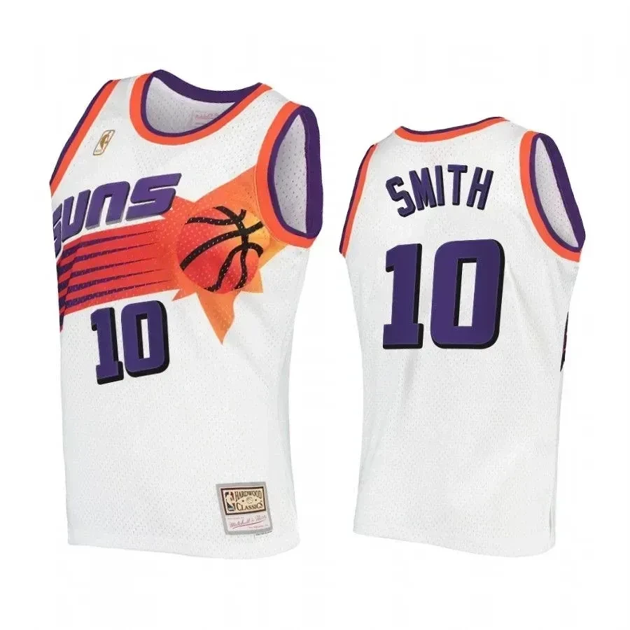 Jalen Smith 10 Phoenix Suns Hardwood Classics White NBA Jersey Men's