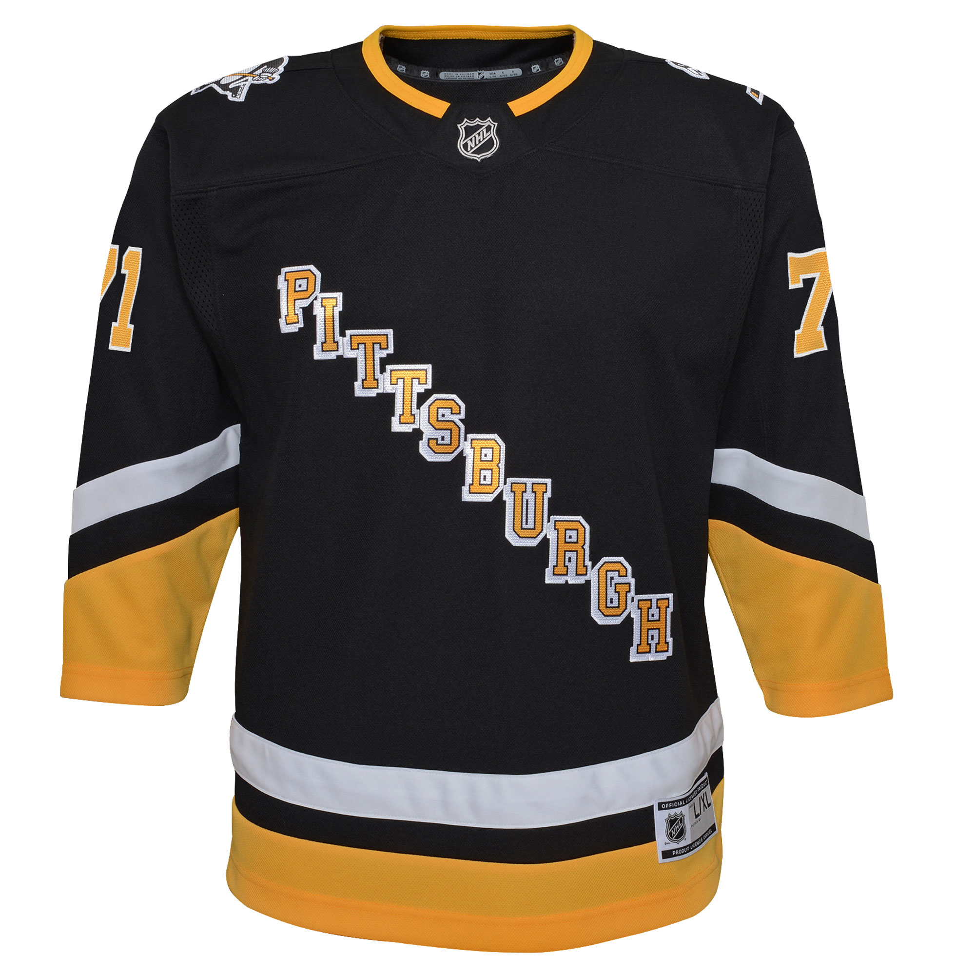 Pittsburgh Penguins Evgeni Malkin Black 2021/22 Alternate Premier Player NHL Jersey Youth