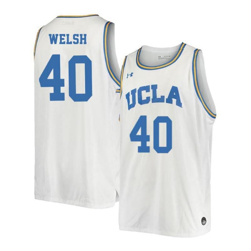 40 Thomas Wels White Retro Elite UCLA Bruins NCAA Jersey Men's
