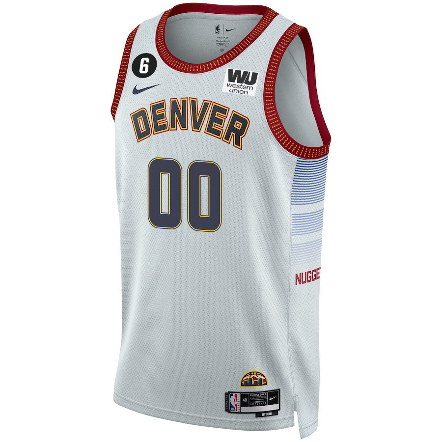 Custom 00 Denver Nuggets Final Champions 2023 Swingma White NBA Jersey Youth